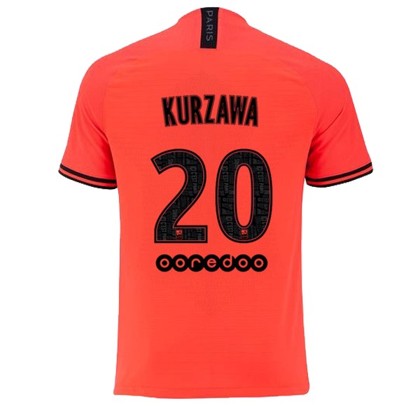 JORDAN Maillot Football Paris Saint Germain NO.20 Kurzawa Exterieur 2019-20 Orange